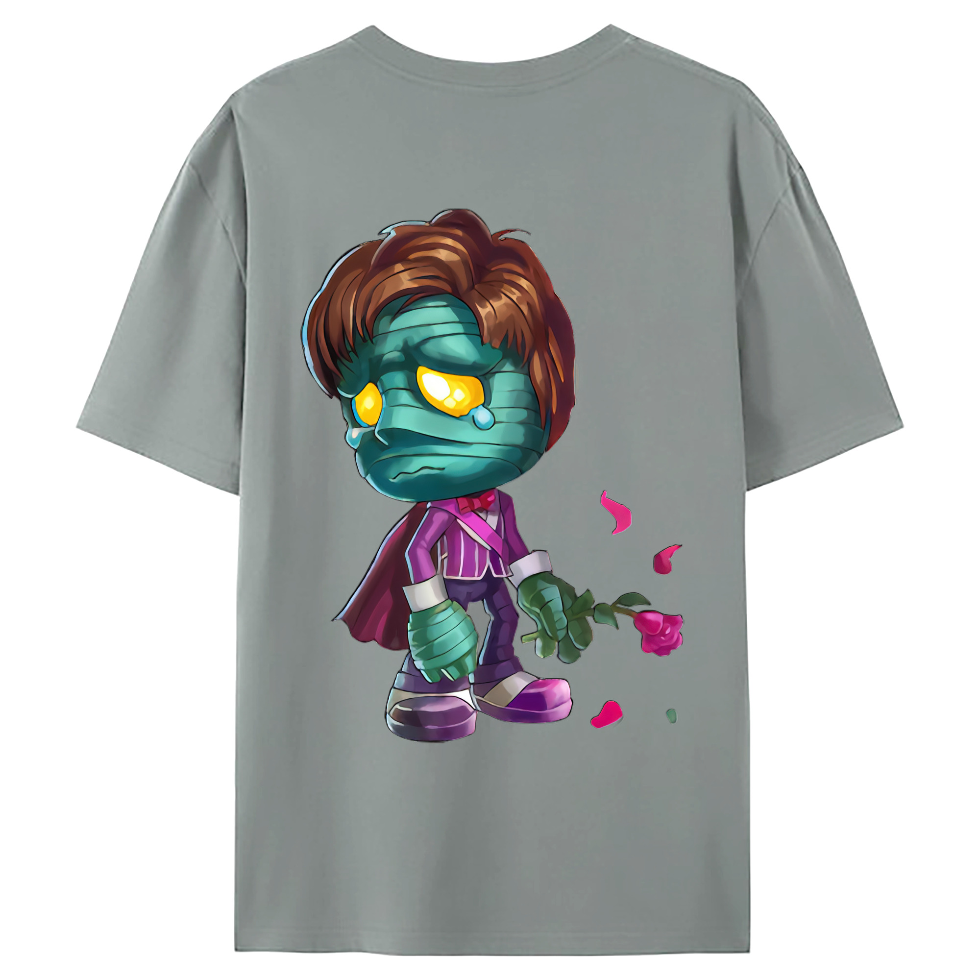 （画像用） リーグ・オブ・レジェンド League of Legends LOL 綿100％ メンズ半袖Tシャツ（バックプリント） 通気性